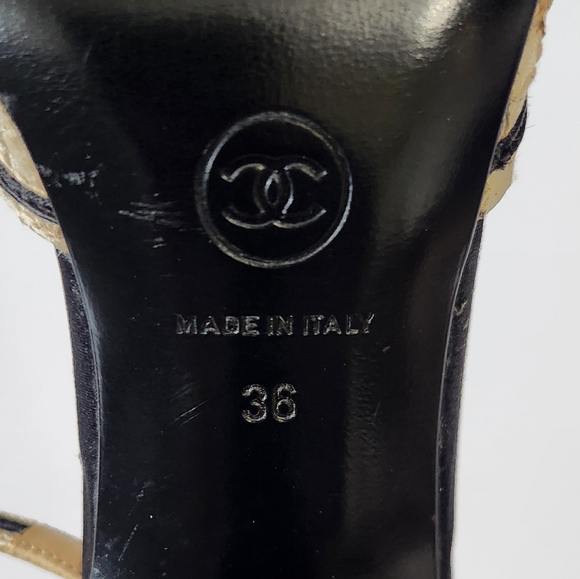 CHANEL Heels Classic Mary Jane Logo  CC‎ Ankle Strap - Picture 13 of 14